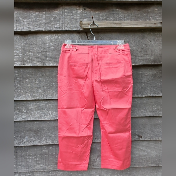 NWT New Directions Womens Classic Fit Chinos Wild Salmon Color Size 6 New - Picture 4 of 12